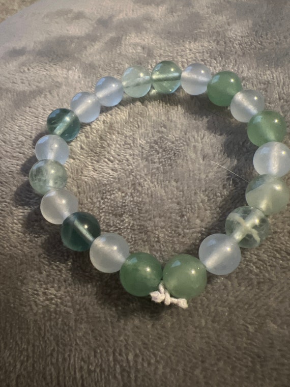 Bracelet: Genuine Rainbow Flourite