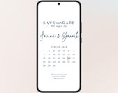 Save the Date digital Hochzeit mit Kalenderblatt | Personalisierte Einladung | Vorlage | Save the Date Hochzeit | Hochzeitseinladung