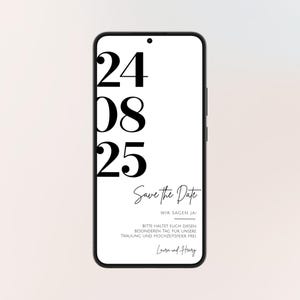 Personalized digital Save the Date card wedding | digital wedding invitation | template | Save the Date wedding Whatsapp without photo