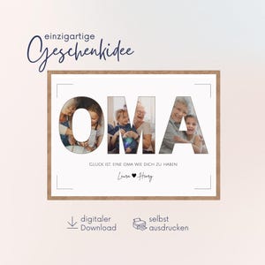 Personalized gift for grandma | Photo collage for grandma | Gift idea for grandma for birthday and Christmas | Gift idea for grandma and grandparents