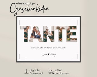 Geschenk Tante | Personalisiertes Geschenk Tante | Geschenkidee | Geschenk mit Bild | Geschenk für Tante