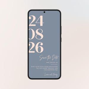 Save the Date digital Hochzeit | Personalisierte Einladung | Vorlage | Save the Date Hochzeit ohne Foto | Digitale Karte Hochzeitseinladung