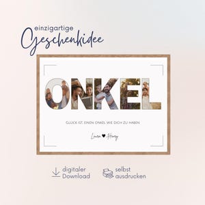 Personalized gift for uncle | Photo collage for uncle | Gift idea for uncle for Christmas and birthday | Gift idea for uncle and godfather