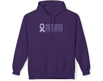 Alz Walk Memories Unisex Midweight Softstyle Fleece Hoodie