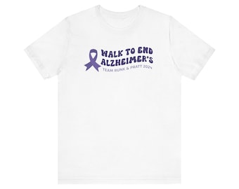 ALZ Walk "Walk To End" Unisex Jersey Short Sleeve Tee