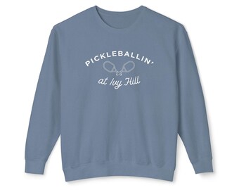 Pickleballin' Unisex Lightweight Crewneck Sweatshirt