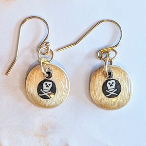 Skull and Crossbones Mini Earrings