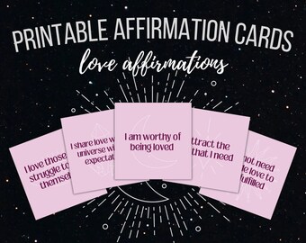 Love Affirmation Cards