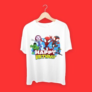 Spidey and Friends Birthday Cake Topper (Digital File, PDF & PNG) image 2