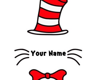 Dr Seuss Birthday: T-Shirt Design Clipart (SVG, PNG Digital File)