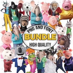 Instant Download Sing 2 PNG Bundle - Digital File