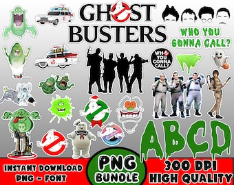 Instant Download GhostBusters  PNG Bundle - Digital File