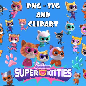 Superkitties Birthday PNG、SVG、クリップアート、Superkitties Birthday バナー、Superkitties PNG - デジタル ファイルの即時ダウンロード