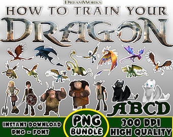 Instant Download How To Train Your Dragon PNG and Clipart - Digital File
