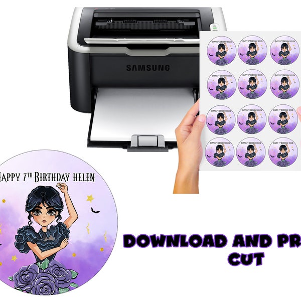 Personalized Birthday Sticker - Digital File