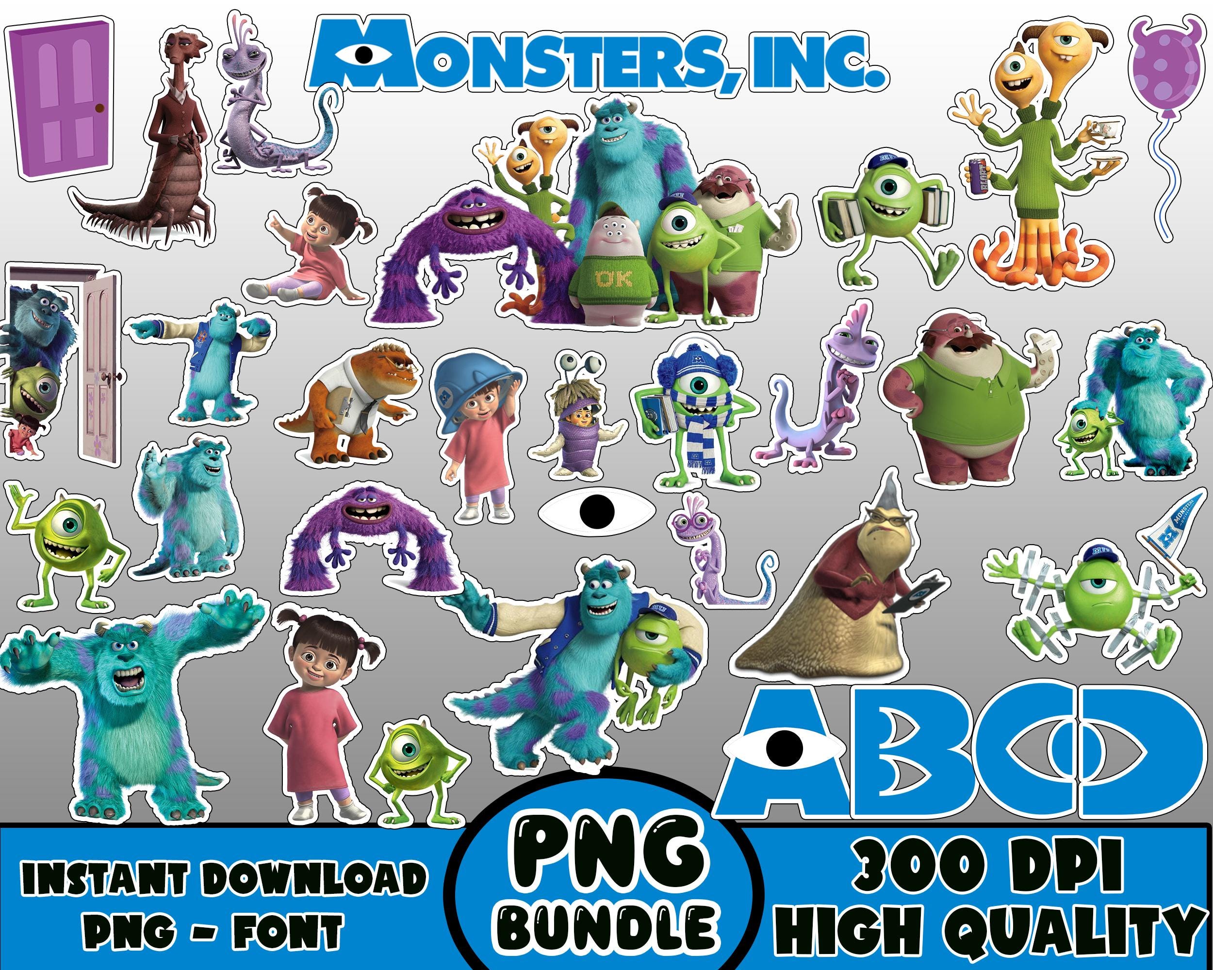 Instant Download Monsters Inc PNG Bundle - Digital File - Etsy