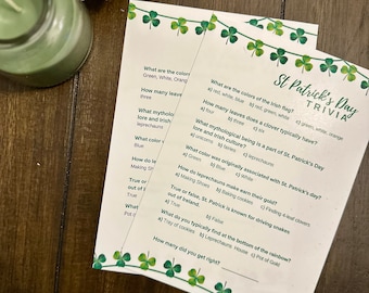 St Patrick's Day Trivia