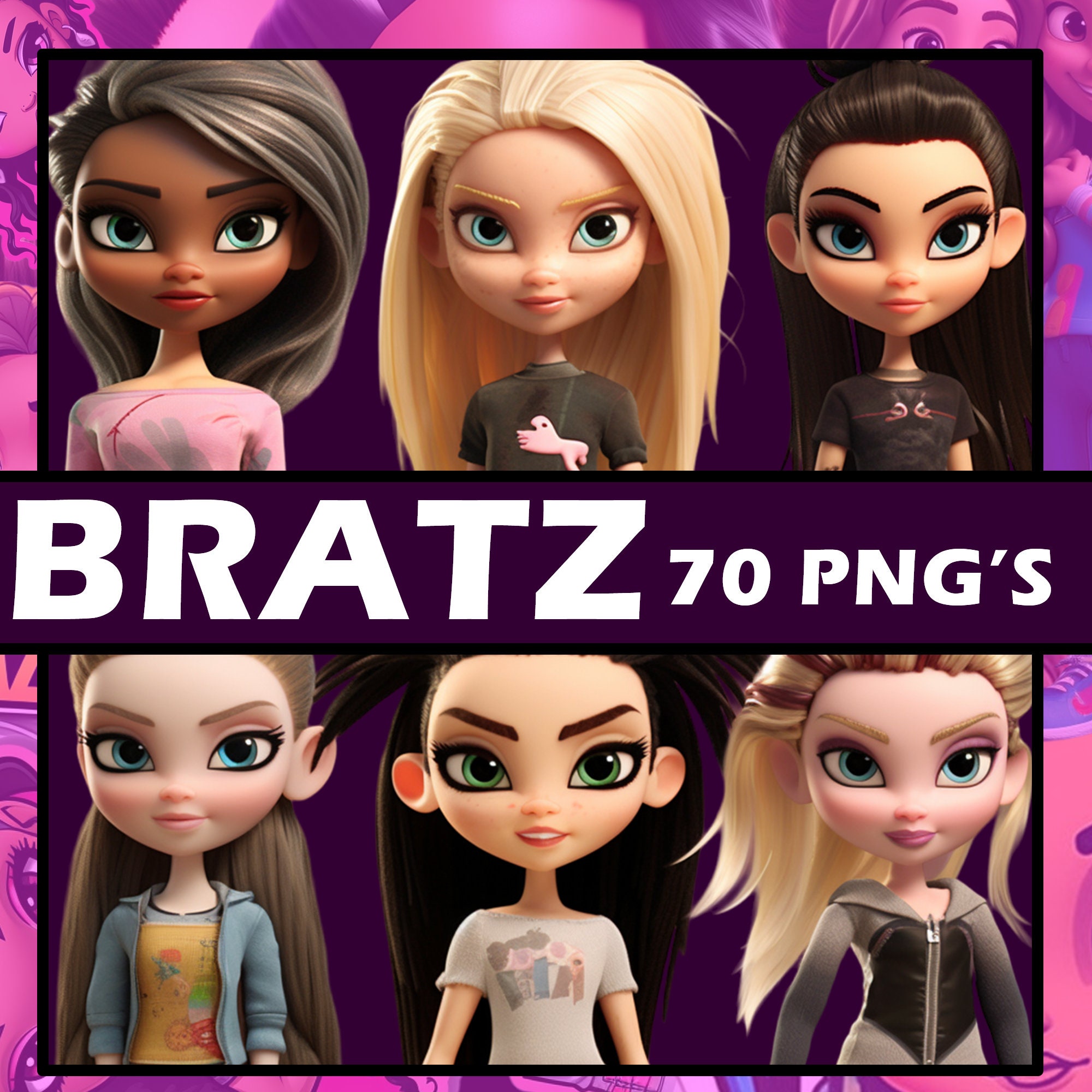 Bratz Doll Sticker Sticker for Sale by diorbrat