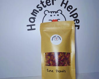 Dried Rose Petals for Hamsters – Fragrant and Fun Foraging Treat