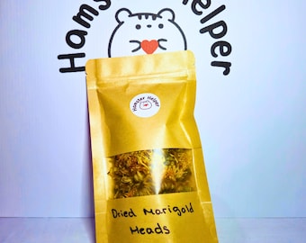 Dried Marigold Heads - Natural Forage for Hamsters