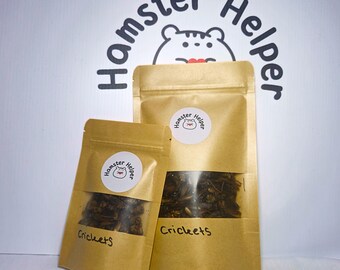 Hamster Safe Dried Crickets - Protein-Rich Natural Treat
