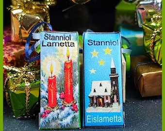 2 Packungen Lametta Miniatur Puppenhaus Wichtel Weihnachten