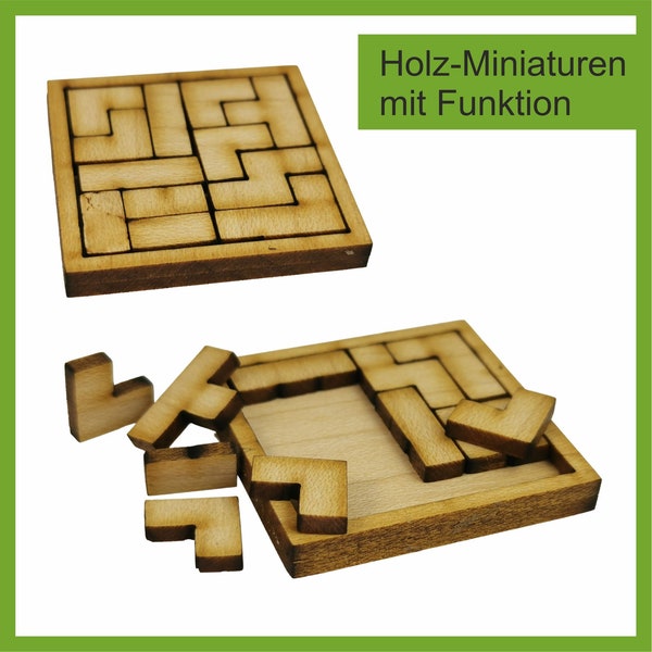 Tetris Miniatur Spiel Puppenhaus Wichtel Zubehör