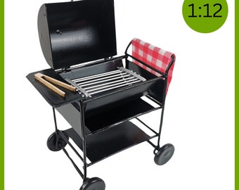 Barbecue Grillwagen Miniatur Puppenhaus Gartengrill