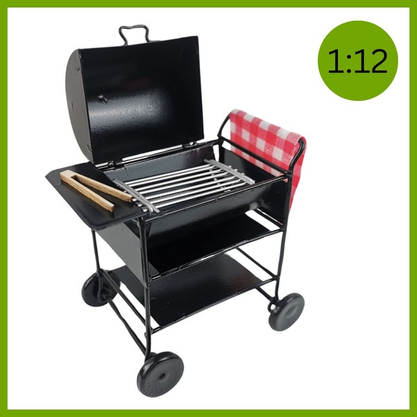 Barbecue Grillwagen Miniatur Puppenhaus Gartengrill