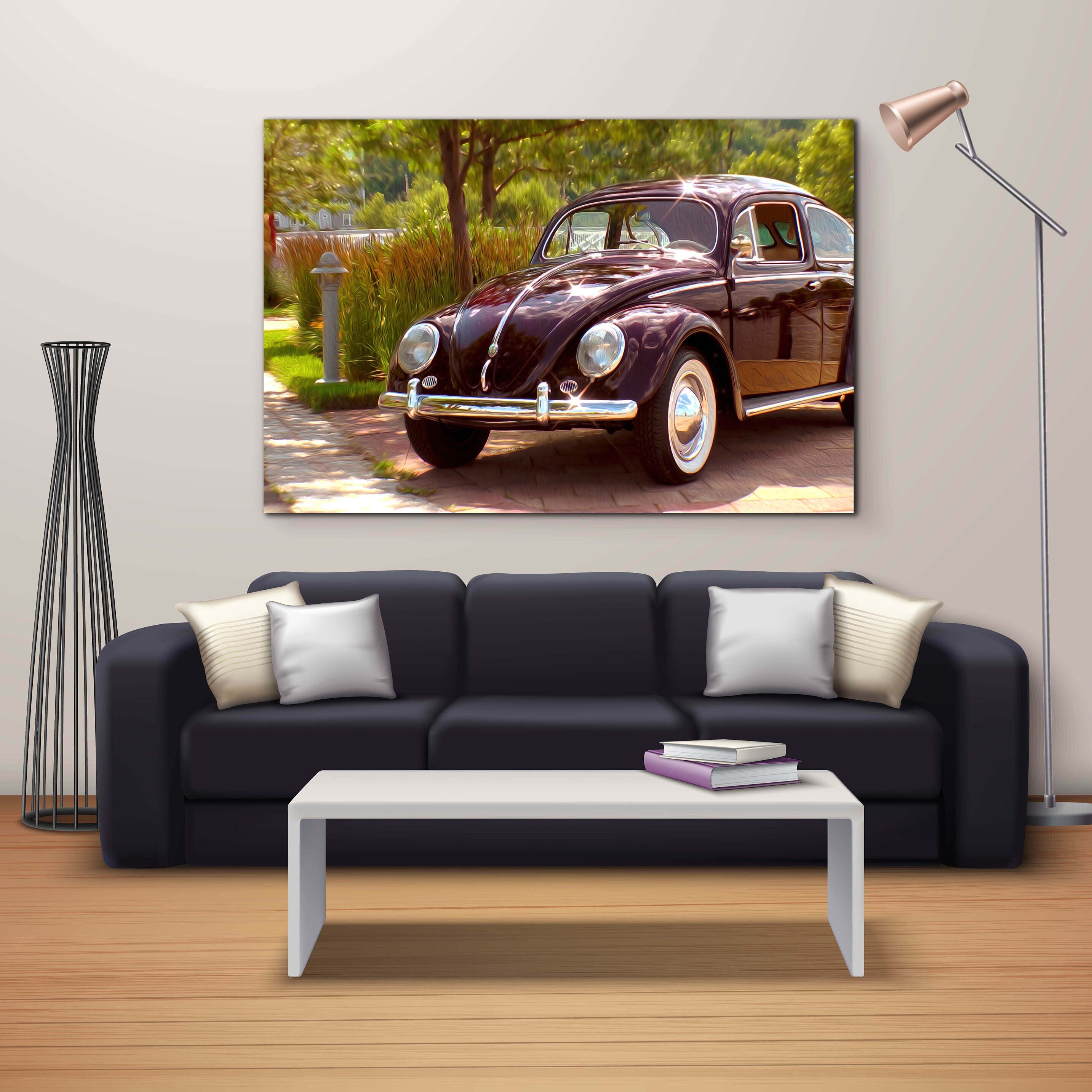 Vintage 1952 Split Window Volkswagen Beetle Metal Wall Art Etsy