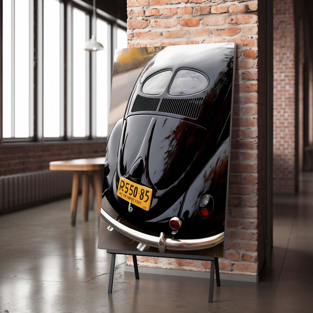 Classic VW Bugs Wall Art, Canvas VW Art Print, Ready to Hang VW Home