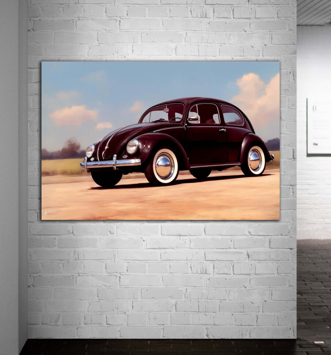 Classic VW Beetle Wall Art Glossy Photo VW Art Print Pin up Etsy