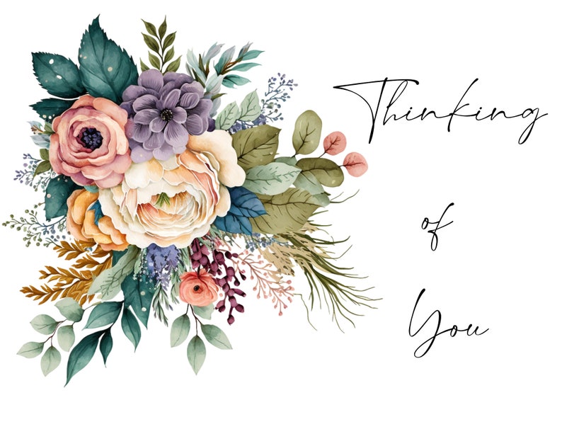 Printable Thinking of You Card - Etsy