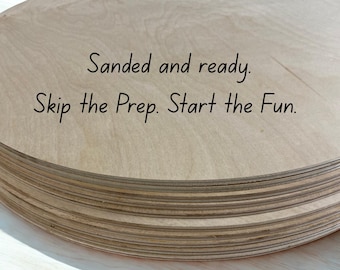 6 Inch Birch Round 1/4 Inch USA Made