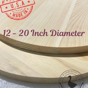 Pine Wood Round: 1&quot; Thick Craft Blank - USA Made
