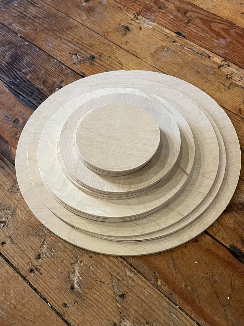 12 Inch Birch Round 1/4 Inch USA Made - Etsy