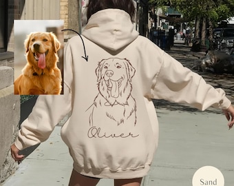 Personalized Sweatshirt With Photo, Custom Pet Photo Hoodies, Cat Dad Gift Custom Hoodie, Custom Pet Photo Sweatshirt, Photo Dog Cat Shirt