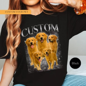Comfort Colors Custom Bootleg Shirt Pet Photo And Name 90s Shirt Custom Pet Shirt Bootleg Rap Tee Custom Dog Shirt Bootleg Dog Shirt Design