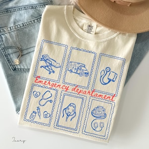 Emergency Department Comfort Colors Shirt, ER Nurse Shirt, Emergency Room Nurse Gift, ED Tech Shirt, Nurse Tee, Registered Nurse Gift