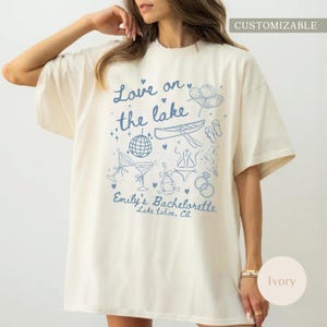 Lake Bachelorette Shirt The Lake Club Shirt Camping Bachelorette Party Favors Bridesmaid Party Gift Love on The Lake Lake Life Shirt Hiking