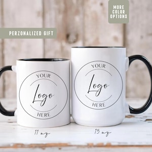 Custom Logo Coffee Mug Custom Logo Mug Company Logo Mug Mug With Logo Business Logo Mug Personalized Logo Coffee Mug Photo Create Your Own