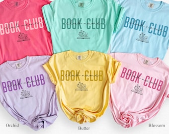 Book Club Personalized Shirt Custom Name Bookish Sweatshirt Personalized Gift For Book Lovers Reading Club Group Tee Bookworm Comfort Colors