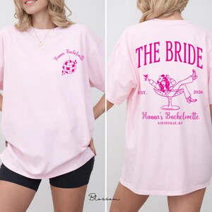 The Bach Club Comfort Colors Bachelorette Shirt, Personalized Bridal Party Tee, Luxury Beach Bach Weekend Gift For Bride Squad, Girls Trip image 4