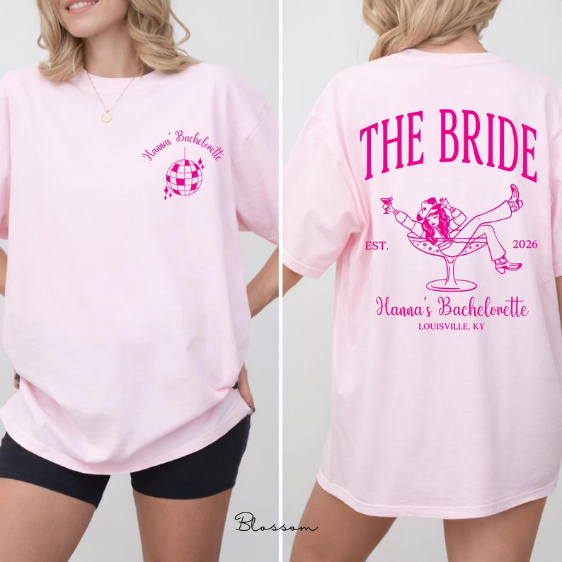 The Bach Club Comfort Colors Bachelorette Shirt, Personalized Bridal Party Tee, Luxury Beach Bach Weekend Gift For Bride Squad, Girls Trip image 4