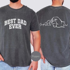 Personalized Dad Raised Fist Bump Shirt Best Dad Ever American Flag Shirt Custom Fathers Day Shirt With Kids Names Fathers Day Gift Custom