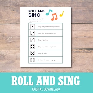 LDS Sing Time Game: Låg förberedelse - Sjung och rulla - (PDF)