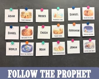 Follow the Prophet – LDS Singing Time Activity – Matching Game – Primary Song Printable – PDF File