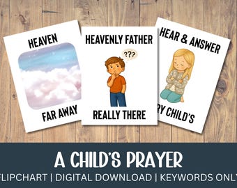A Child's Prayer LDS Primary Singing Time Flip Chart (Digital Download)