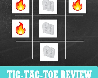 10 Commandments Tic Tac Toe Game | Bible Study Review (Digital Download)