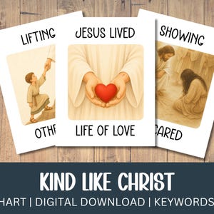 Kind Like Christ LDS Singing Time Flipchart (Digital Download)